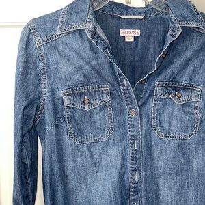 Jean long sleeve shirt 💙